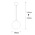 Opviq Luster Camini-MR-869, 116cm, 20 cm, E27, IP20