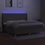 Vidaxl Box spring postelja z vzmetnico LED taupe 200x200 cm blago