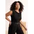 Trendyol Curve Ženska bluza Tbbss26Af00051, Crna