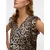 VERO MODA Bluza VMJOSIE  rjava / svetlo siva / črna