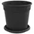 Saksije za biljke 6 pcs Crna O 17 x 14 cm Plastika