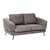 Kavč Berwyn 2900 (Taupe) Rjava, 155x100x100cm, Blago, NogeNoge: Kovina