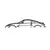 Wallity Zidna dekoracija Nissan 350Z Silhouette, 70x15 cm, 1.5 mm, Crna