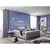 BOXSPRING KREVET 180/200 cm  siva