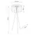 Sollux SL.1863 - Podna lampa MULA 1xE27/15W/230V krem