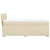Vidaxl Box spring postelja z vzmetnico krem 80x200 cm blago