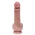 Silikonski dildo sa kožicom i realističnim testisima 21 cm