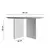 Hanah Home Klub sto Leo 42, 80x42x80 cm, Beli