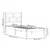 shumee vidaXL Posteljni okvir 75x190 cm masiven les