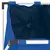 vidaXL Košara za razvrstavanje rublja s 3 odjeljka plava