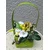 Lilium aranžman u korpi zeleni vilenjak 15*19cm, 536487
