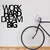 Wallity Zidna dekoracija Work Hard Dream Big Metal Decor, 65 x 70 cm, Crna