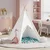 Teepee šator Bijelo 120 x 120 x 150 cm Tkanina i plastika