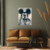 Canvas Slika na platnu Crno beli Mickey Mouse, Bez rama, 60x80cm