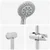 Set sustava za tuš Krom 101 cm Nehrđajući čelik