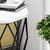 Hanah home Klub sto Sofya 46x57x46cm Belo-Crni