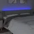 LED uzglavlje svjetlosivo 203x16x78/88 cm od tkanine