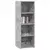Visoka komoda siva betona 40x41x124 cm od konstruiranog drva