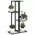 Stalak za cvijeće s 4 razine 43 x 22 x 76 cm crni metalni