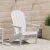 Adirondack stolica Bijelo 82 x 74 x 92 cm HDPE
