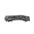 Kristal Rest 3+Corner+2 - Dark Grey Dark Grey Corner Sofa-Bed