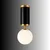 Opviq luster Moira-20205, 1 × E27, crni