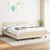 vidaXL vidaXL Box spring postelja z vzmetnico krem 180x200 cm blago, (20892617)
