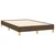 Vidaxl Box spring postelja z vzmetnico temno rjava 120x190 cm blago