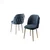 Hanah Home set trpezarijskih stolica Axle 8 kom, antracit tkanina Babyface, hromirane metalne noge