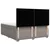 Vidaxl Box spring postelja z vzmetnico taupe 180x200 cm blago
