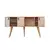 Hanah home Polica 140x80x40cm Hrast-Bela