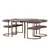 Venture Design Jedilna miza in komplet stolov 180x90x75 cm rjava