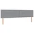 vidaXL Postelja boxspring z vzmetnico Svetlo siva 200 x 200 cm Blago