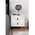 Hanah Home Luna Komoda, 50x55x40 cm, Belo-Crna