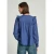 Pepe Jeans za ženske. PL304885 Bluza Lorely modra (L), Priložnostno, Bombaž, Dolg rokav
