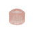 Chaks Stekleni svečnik za konično svečo - Roza 5 x 4 cm