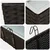 Ograda 2 pcs Crna 50 x 17 x 17 cm Metal