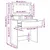 Vidaxl Toaletne mize za spalnice s predalom Bela 80 x 39,6 x 135 cm