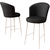Hanah Home Set barskih stolica Fora, 6 komada, Crno-beli