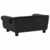 Sofa za pse crna 72 x 45 x 30 cm plišana