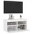 Zidni TV ormarić s LED svjetlima bijeli 80x30x40 cm