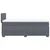 Vidaxl Box spring postelja z vzmetnico temno siva 80x200 cm žamet