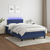 vidaXL vidaXL Box spring postelja z vzmetnico LED modra 120x190 cm blago, (21128268)