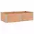 vidaXL Vrtna visoka greda Rjava 200 x 100 x 54 cm alu.