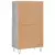 Visoka komoda siva sonome 60x36x110 cm od konstruiranog drva