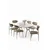 Hanah Home Trpezarijski set, 7 komada, Bež