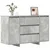 Kreveta Betonski sivi 120 x 41 x 75 cm Konstruirano drvo