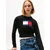 Tommy Jeans Pulover mornarska/rdeča/črna/bela