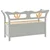 Klupa siva 107 x 45 x 75,5 cm od masivne jelovine