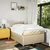 vidaXL vidaXL Box spring postelja z vzmetnico krem 120x200 cm blago, (21292082)